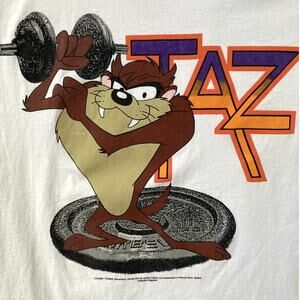 Vintage Y2K 90s Tazmanian Devil T-shirt Mens XL Looney Toons Cartoon Retro